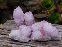Natural Amethyst Spirit Quartz Clusters x 4 From South Africa