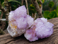 Natural Amethyst Spirit Quartz Clusters x 4 From South Africa