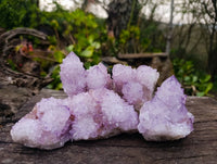 Natural Amethyst Spirit Quartz Clusters x 4 From South Africa
