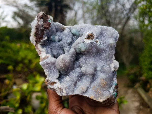 Natural Ball Malachite On Dolomite Matrix Specimen x 1 From Kambove, Congo