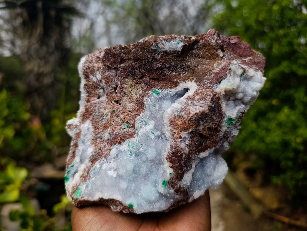 Natural Ball Malachite On Dolomite Matrix Specimen x 1 From Kambove, Congo - Toprock Gemstones and Minerals 