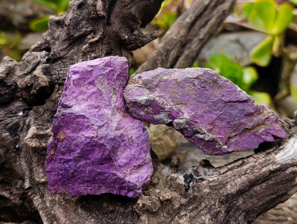Natural Metallic Purpurite Specimens x 6 From Erongo, Namibia - Toprock Gemstones and Minerals 