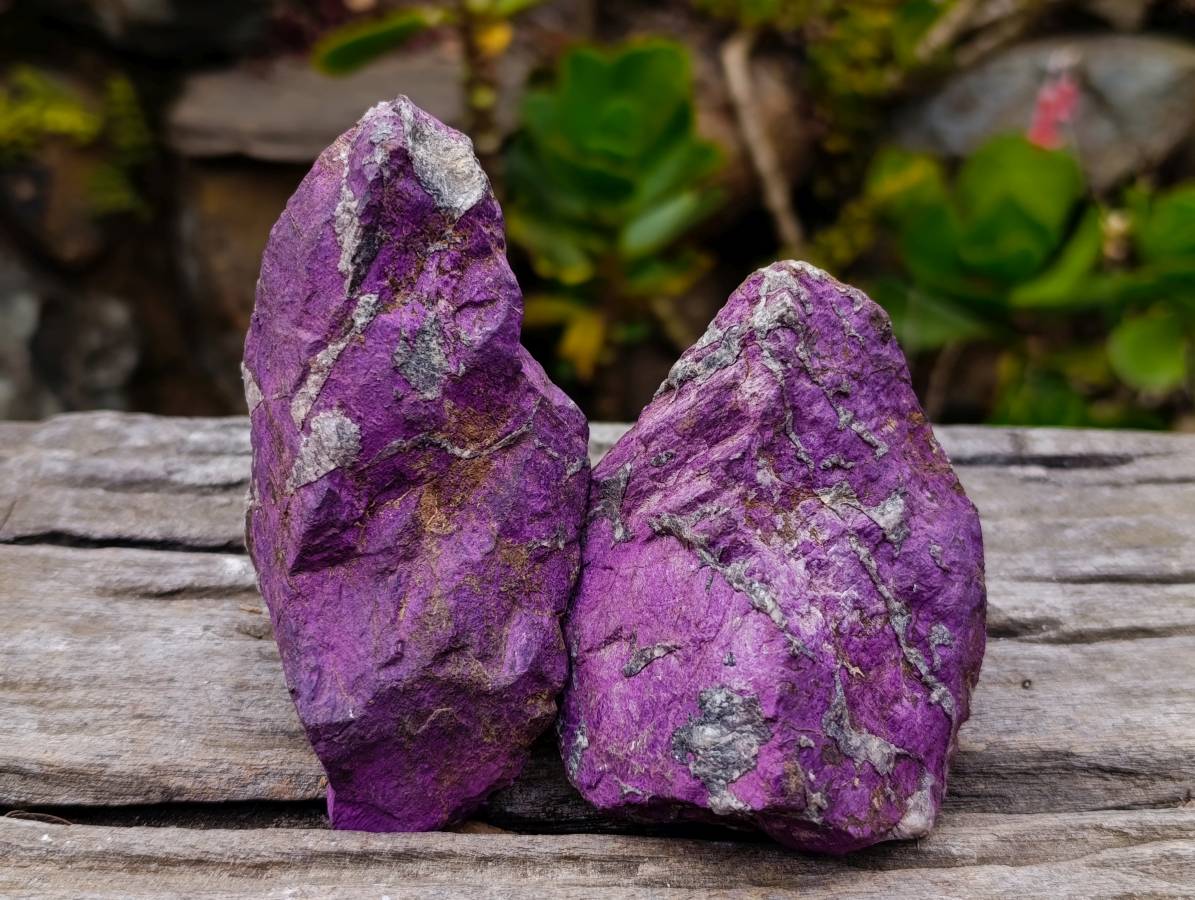 Natural Metallic Purpurite Specimens x 6 From Erongo, Namibia - Toprock Gemstones and Minerals 