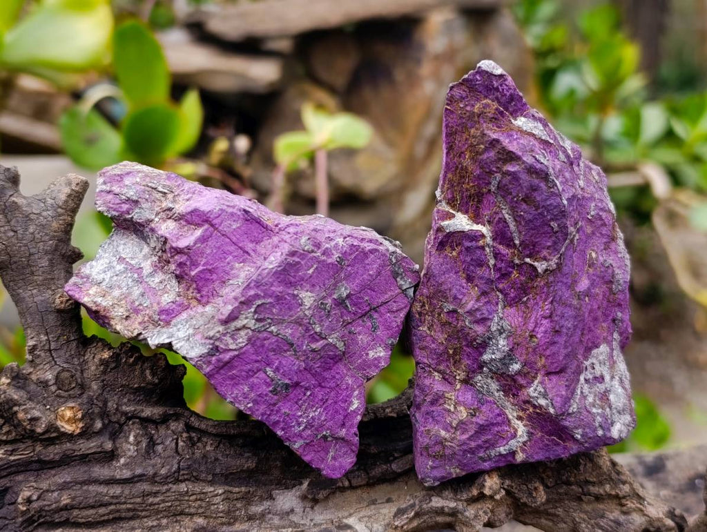 Natural Metallic Purpurite Specimens x 6 From Erongo, Namibia - Toprock Gemstones and Minerals 