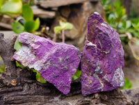 Natural Metallic Purpurite Specimens x 6 From Erongo, Namibia