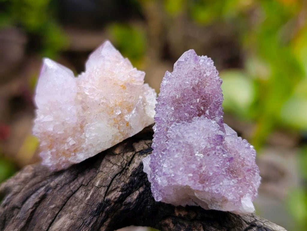 Natural Amethyst Spirit Quartz Clusters x 35 From South Africa - Toprock Gemstones and Minerals 