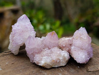 Natural Amethyst Spirit Quartz Clusters x 35 From South Africa