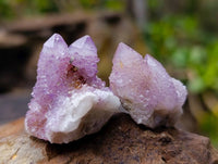 Natural Amethyst Spirit Quartz Clusters x 35 From South Africa