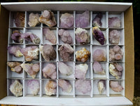 Natural Amethyst Spirit Quartz Clusters x 35 From South Africa
