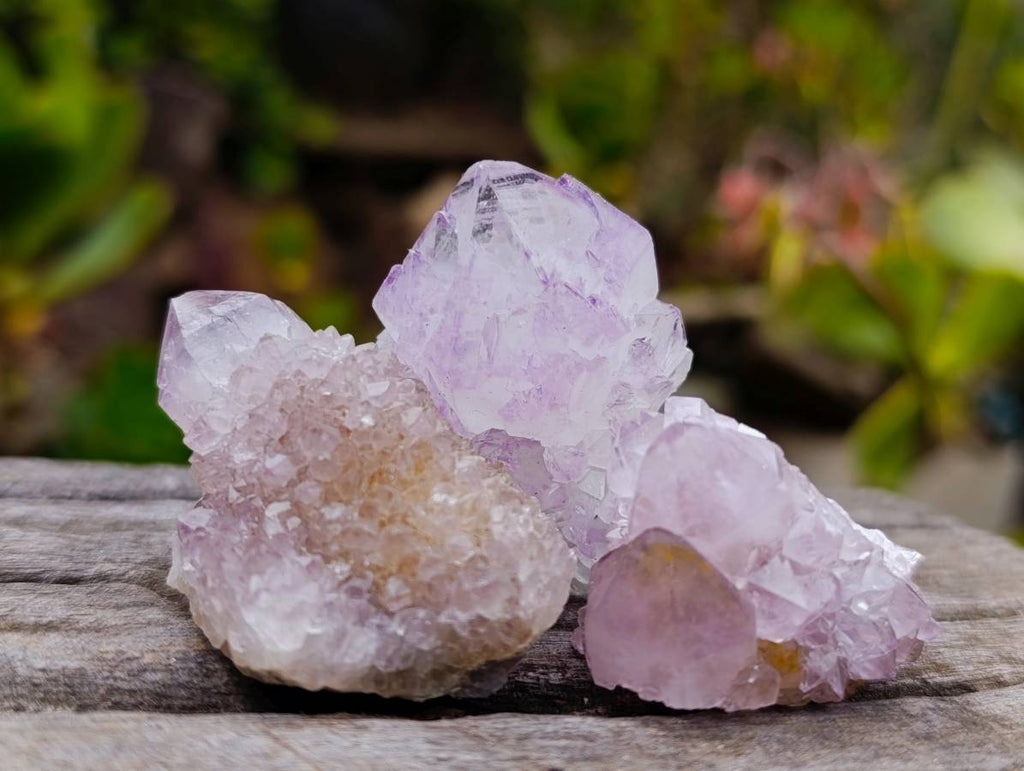 Natural Amethyst Spirit Quartz Clusters x 35 From South Africa - Toprock Gemstones and Minerals 
