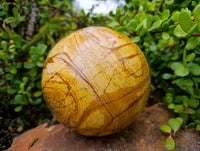 Polished Picture Stone Jasper Sphere x 1 From Ais-Ais, Namibia