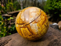 Polished Picture Stone Jasper Sphere x 1 From Ais-Ais, Namibia