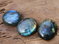Polished Labradorite Palm Stones x 20 From Tulear, Madagascar - Toprock Gemstones and Minerals 