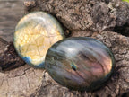 Polished Labradorite Palm Stones x 20 From Tulear, Madagascar - Toprock Gemstones and Minerals 