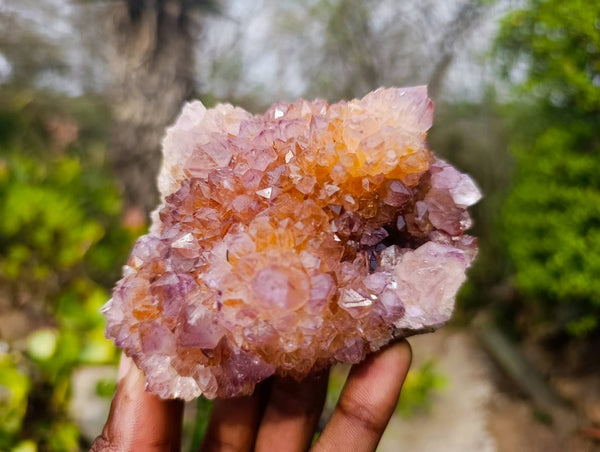 Natural Amethyst Spirit Quartz Clusters x 3 From South Africa