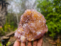 Natural Amethyst Spirit Quartz Clusters x 3 From South Africa