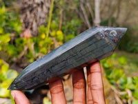 Polished Double Terminated Bloodstone Points x 5 From Swaziland - Toprock Gemstones and Minerals 