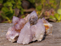 Natural Amethyst Spirit Quartz Clusters x 12 From South Africa