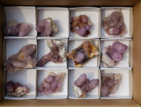 Natural Amethyst Spirit Quartz Clusters x 12 From South Africa