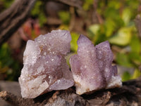 Natural Amethyst Spirit Quartz Clusters x 12 From South Africa