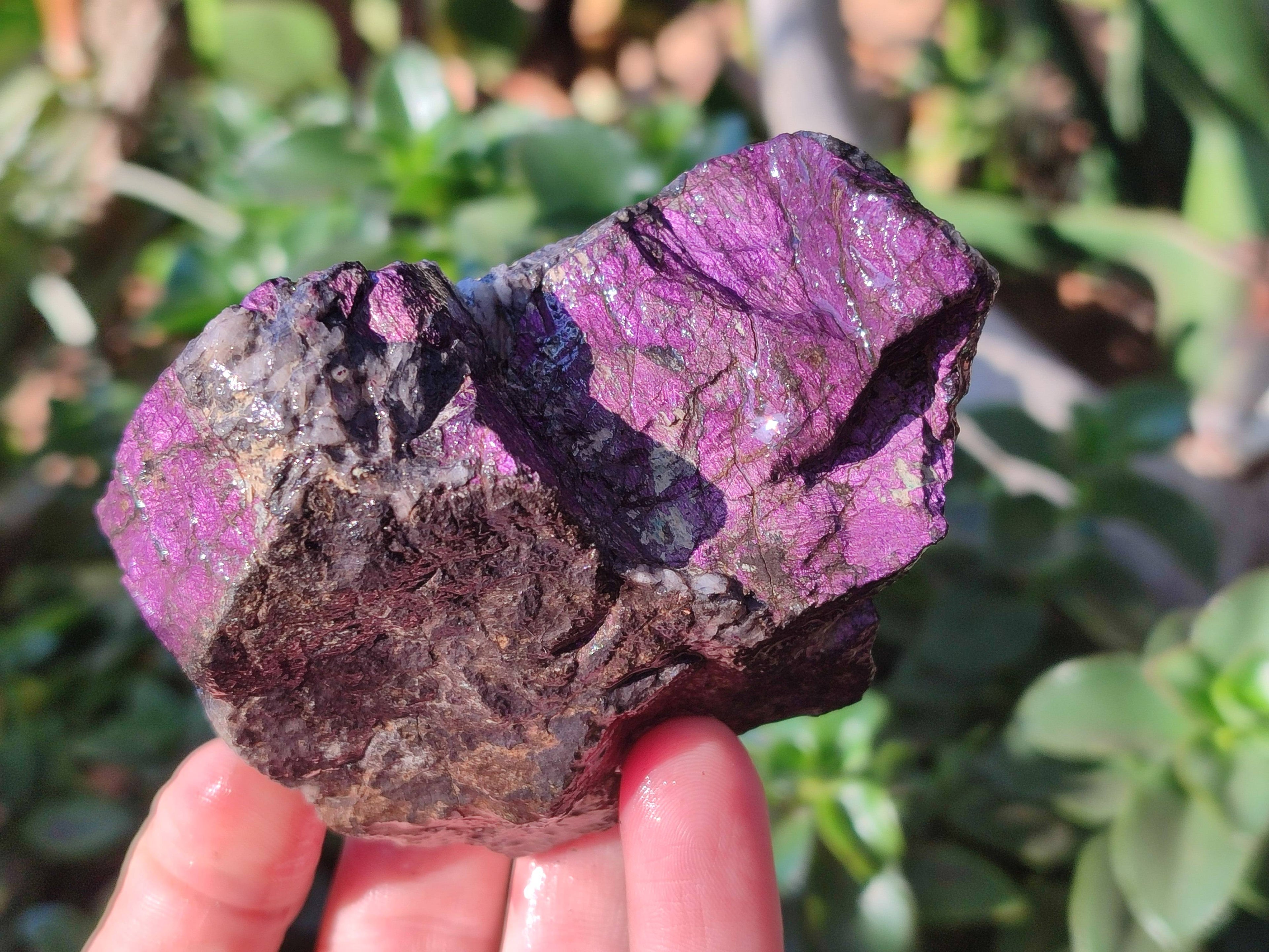 Natural Metallic Purpurite Cobbed Specimens x 6 From Erongo, Namibia - Toprock Gemstones and Minerals 
