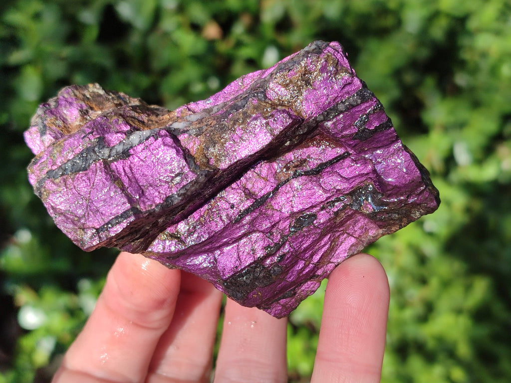 Natural Metallic Purpurite Cobbed Specimens x 6 From Erongo, Namibia - Toprock Gemstones and Minerals 