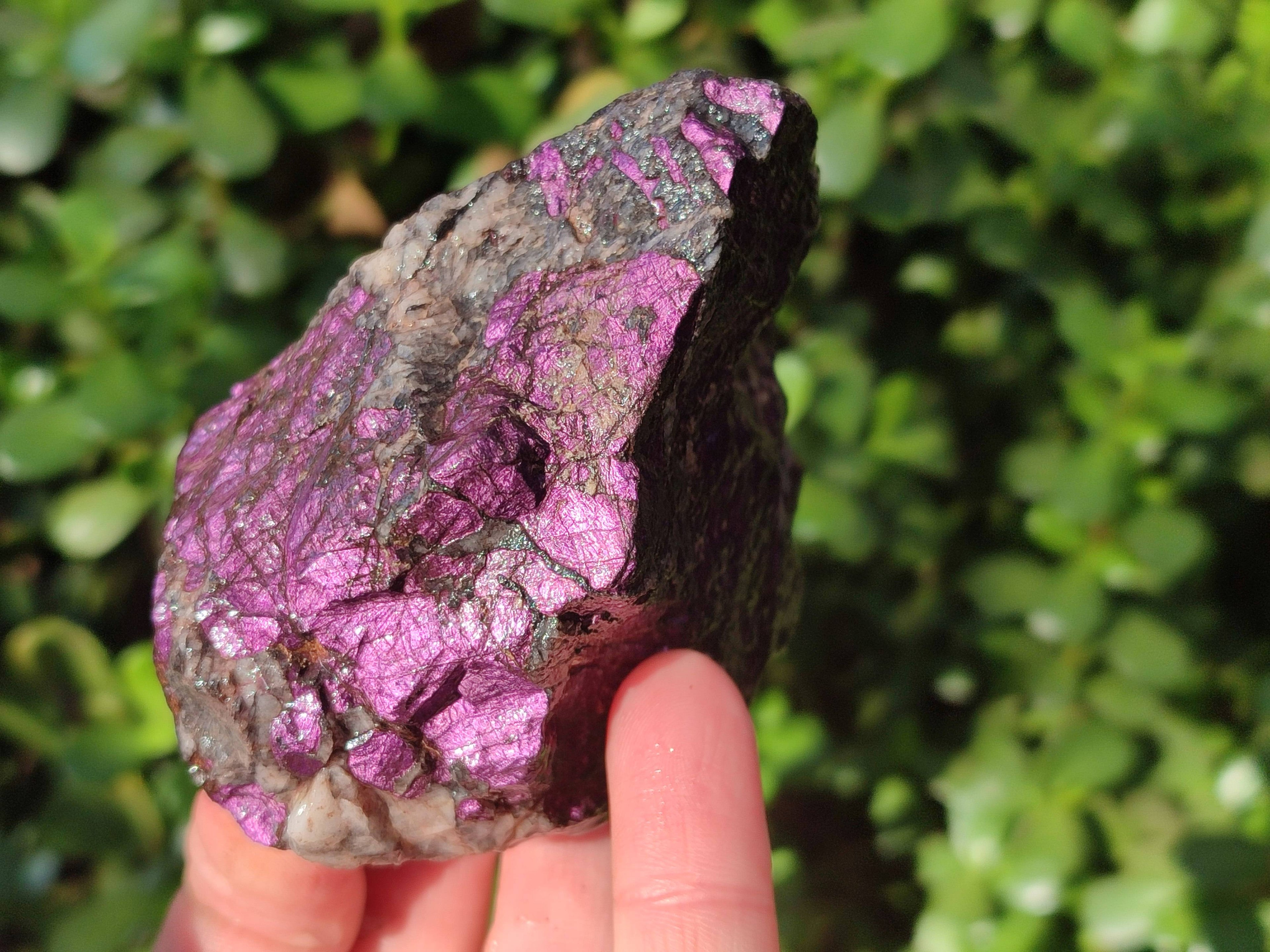 Natural Metallic Purpurite Cobbed Specimens x 6 From Erongo, Namibia - Toprock Gemstones and Minerals 