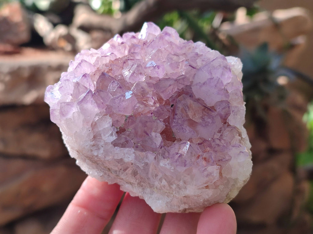 Natural Amethyst Spirit Quartz Clusters x 3 From South Africa - Toprock Gemstones and Minerals 