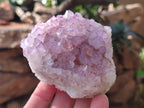 Natural Amethyst Spirit Quartz Clusters x 3 From South Africa - Toprock Gemstones and Minerals 