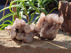 Natural Phantom Smokey Quartz Clusters x 2 From Luena, Congo - Toprock Gemstones and Minerals 