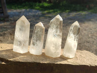 Polished Clear Quartz Crystals x 6 From Madagascar - Toprock Gemstones and Minerals 