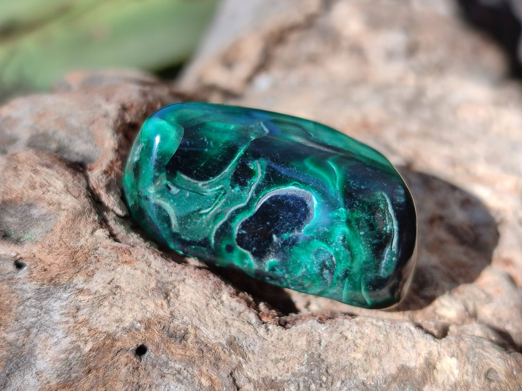 Polished Flower Banded Malachite Free Forms x 70 From Congo - Toprock Gemstones and Minerals 
