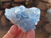 Natural Celestite Specimens x 6 From Sakoany, Madagascar