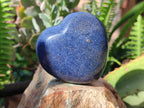 Polished Lazulite Hearts x 6 From Madagascar - Toprock Gemstones and Minerals 