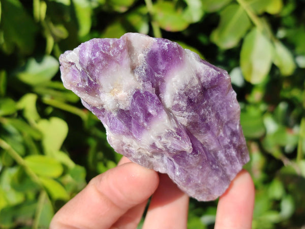 Natural Chevron Amethyst Specimens x 24 from Zambia