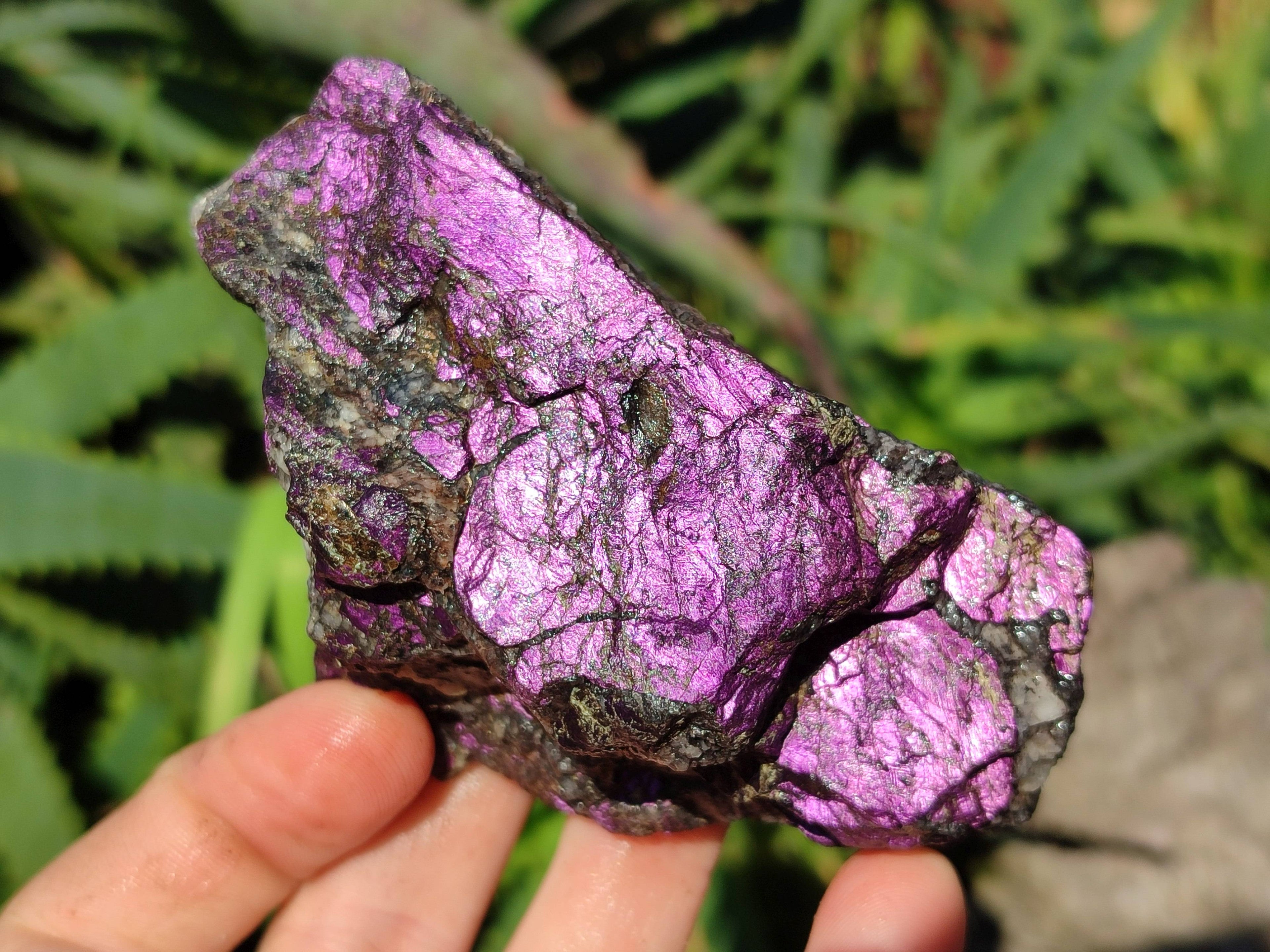 Natural Metallic Purpurite Specimens x 6 From Erongo, Namibia - Toprock Gemstones and Minerals 
