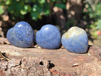 Polished Mini Lazulite Hearts x 35 From Madagascar