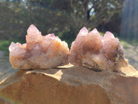 Natural Amethyst Spirit Quartz Clusters x 4 From South Africa