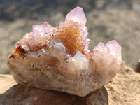 Natural Amethyst Spirit Quartz Clusters x 4 From South Africa
