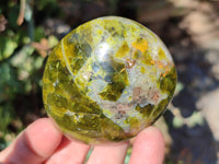 Polished Green Opal Palm Stones x 6 From Madagascar - Toprock Gemstones and Minerals 