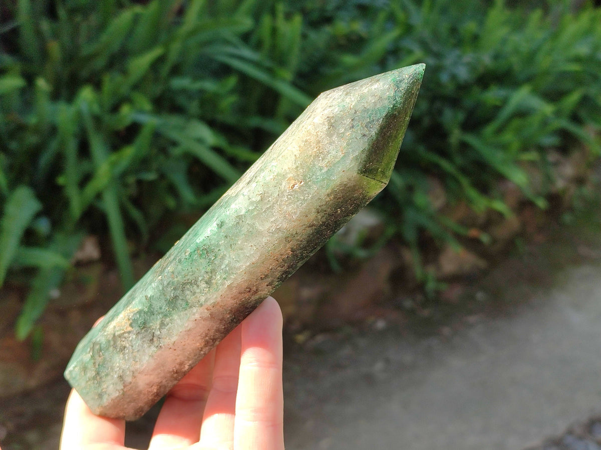 Polished Green Fuchsite Points x 4 From Madagascar - Toprock Gemstones and Minerals 