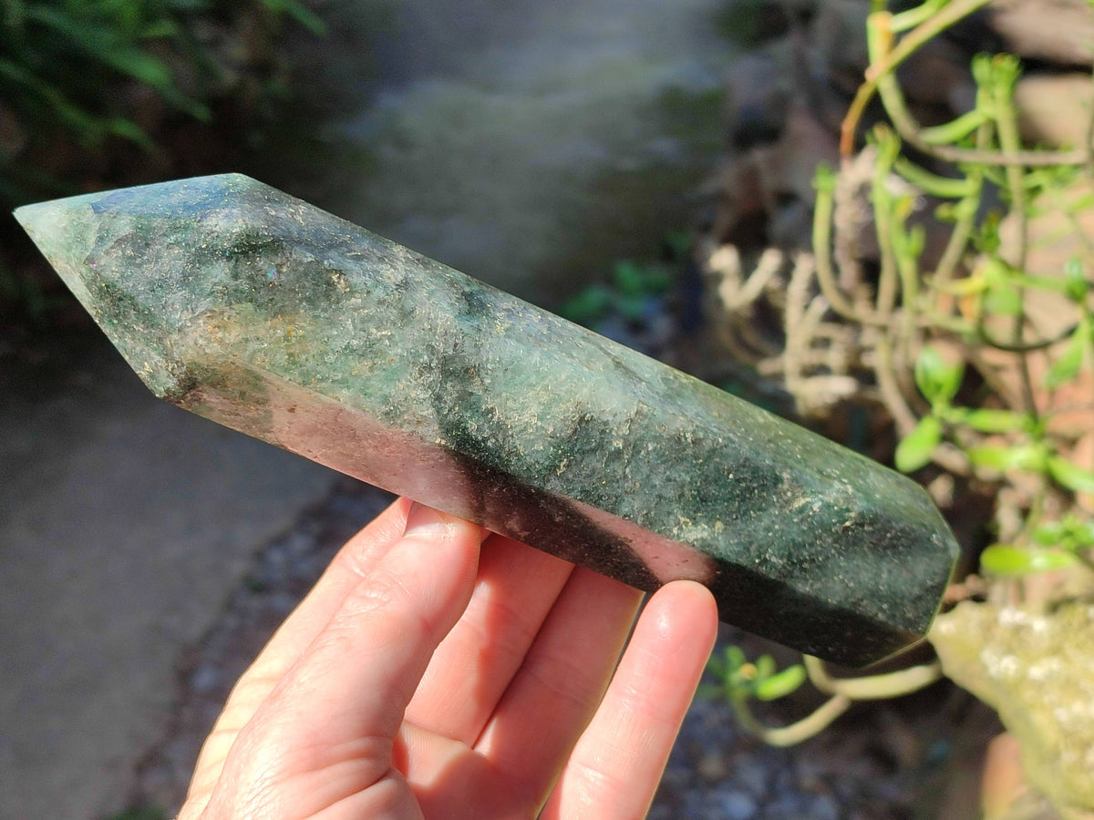 Polished Green Fuchsite Points x 4 From Madagascar - Toprock Gemstones and Minerals 