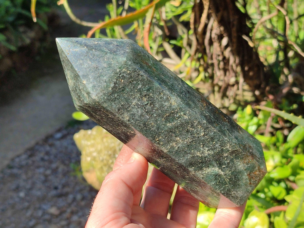 Polished Green Fuchsite Points x 4 From Madagascar - Toprock Gemstones and Minerals 