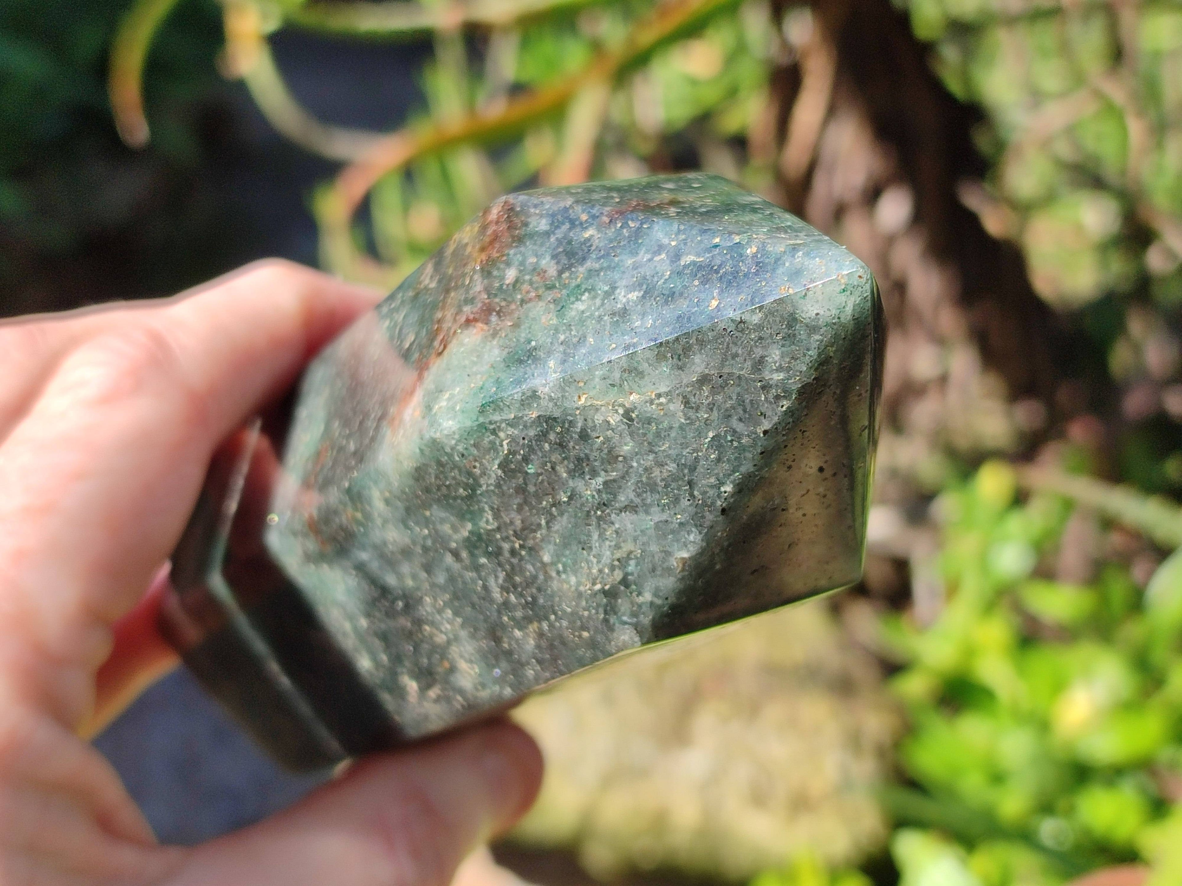 Polished Green Fuchsite Points x 4 From Madagascar - Toprock Gemstones and Minerals 