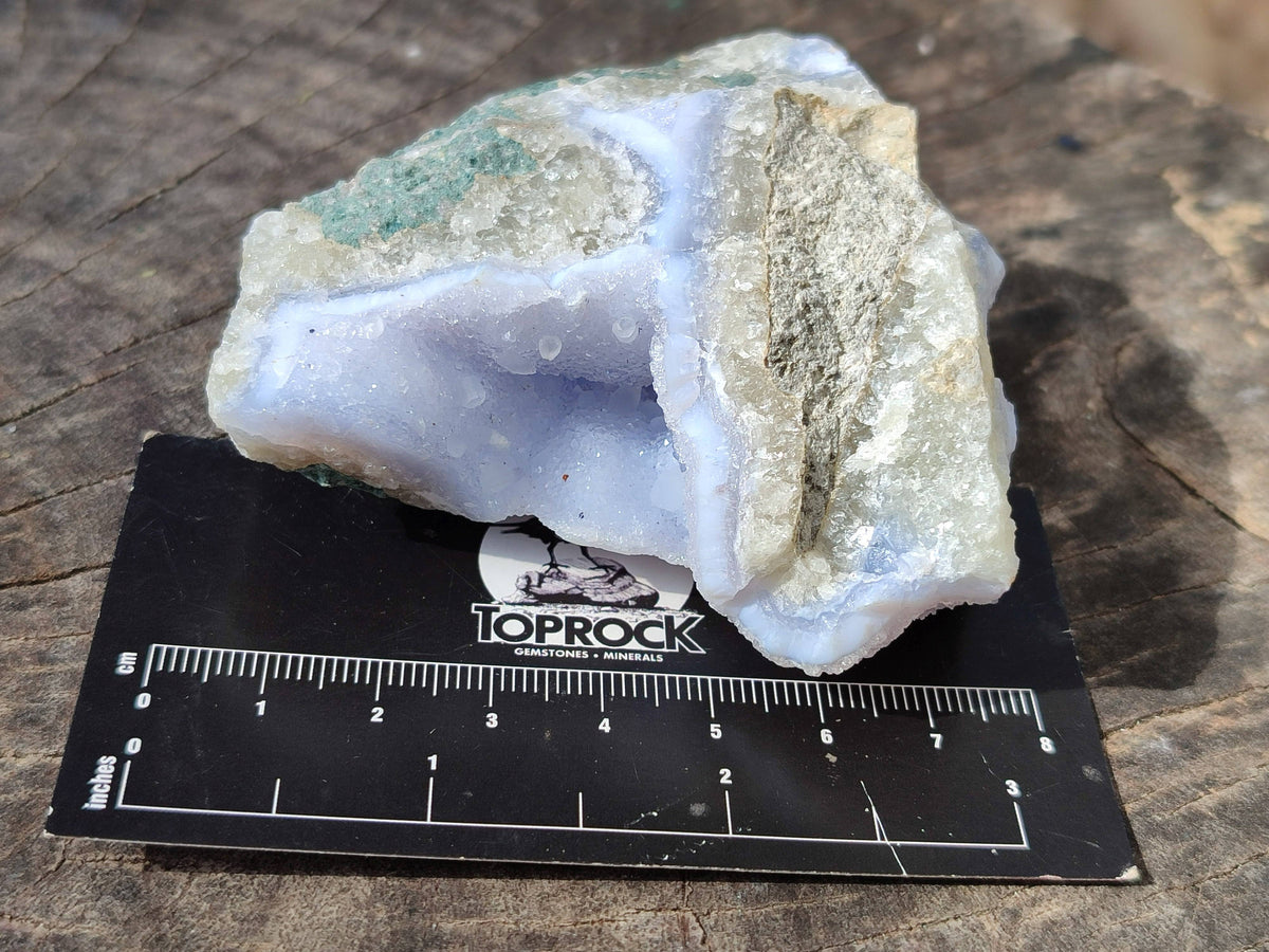 Natural Blue Lace Agate Geode Specimens x 24 From Malawi - Toprock Gemstones and Minerals 