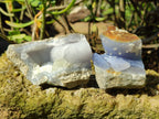 Natural Blue Lace Agate Geode Specimens x 24 From Malawi - Toprock Gemstones and Minerals 