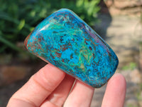 Polished Shattuckite Free Forms x 6 From Kaokoveld, Namibia