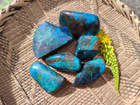 Polished Shattuckite Free Forms x 6 From Kaokoveld, Namibia