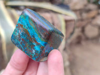 Polished Shattuckite Free Forms x 6 From Kaokoveld, Namibia