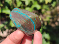 Polished Shattuckite Free Forms x 6 From Kaokoveld, Namibia